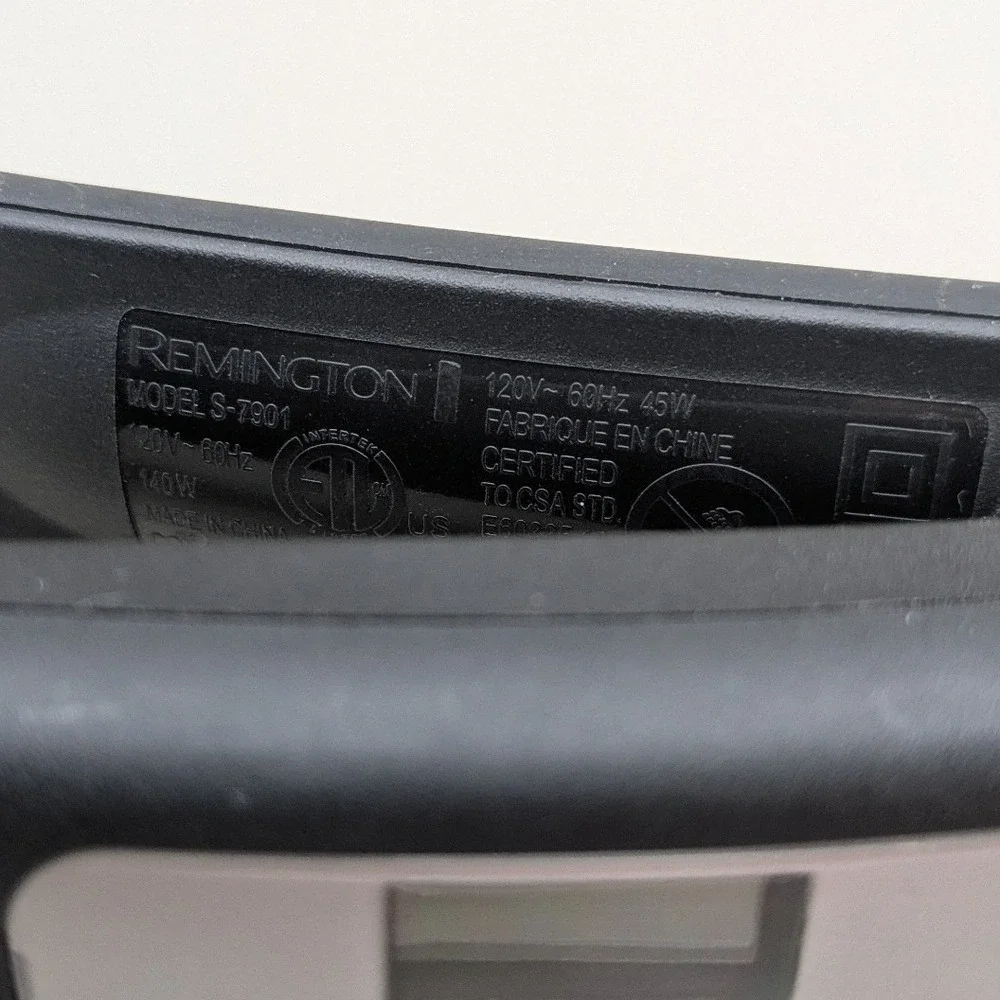 Remington Wet2Straight Ceramic Flat Iron Hair Straightener Black Silver S-7901